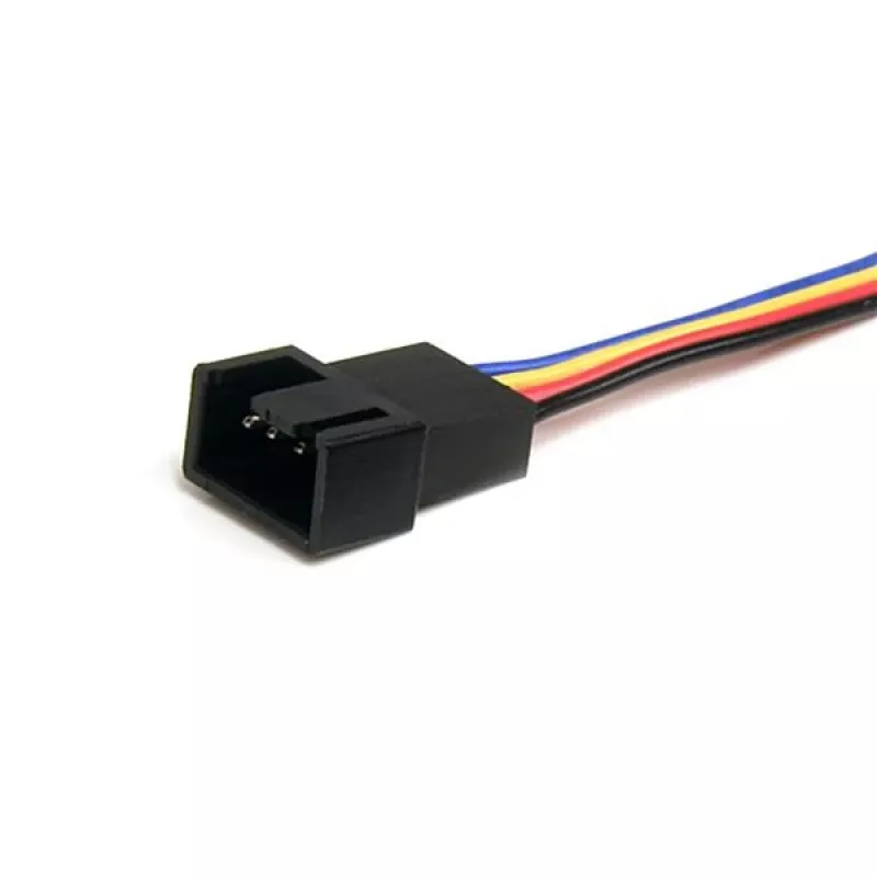 StarTech.com 12in 4-pinový ventilátor napájací Y kábel – F/M, Molex (4-pin), Molex (4-pin), 0,31 m, konektor samec, konektor samica, viacfarebný