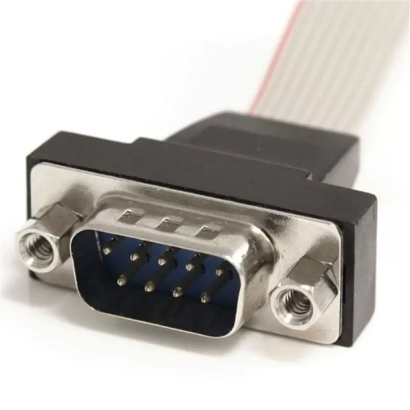 StarTech.com 16 palcov 9-pinový sériový konektor samec na 10-pinový motherboard header panel-mount kábel
