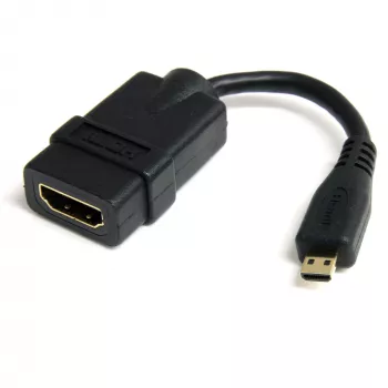 StarTech.com Micro HDMI na HDMI adaptér – 4K 30Hz video – robustný High Speed Micro HDMI Type-D na HDMI 1.4 konvertor/káblový adaptér dongle – Ultra HD HDMI monitory, televízory & displeje – Bu/St