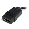 StarTech.com Micro HDMI na HDMI adaptér – 4K 30Hz video – robustný High Speed Micro HDMI Type-D na HDMI 1.4 konvertor/káblový adaptér dongle – Ultra HD HDMI monitory, televízory & displeje – Bu/St