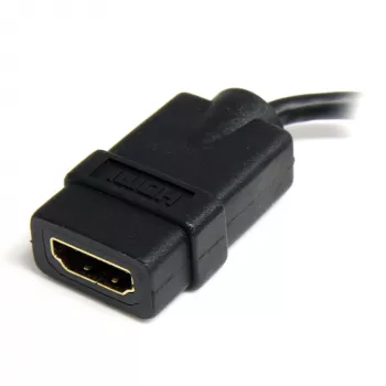StarTech.com Micro HDMI na HDMI adaptér – 4K 30Hz video – robustný High Speed Micro HDMI Type-D na HDMI 1.4 konvertor/káblový adaptér dongle – Ultra HD HDMI monitory, televízory & displeje – Bu/St