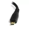 StarTech.com Micro HDMI na HDMI adaptér – 4K 30Hz video – robustný High Speed Micro HDMI Type-D na HDMI 1.4 konvertor/káblový adaptér dongle – Ultra HD HDMI monitory, televízory & displeje – Bu/St