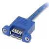 StarTech.com 2-portový Panel Mount USB 3.0 kábel – USB A na motherboard header kábel F/F