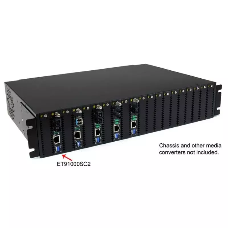 StarTech.com Gigabit Ethernet multimódový vláknový mediakonvertor SC 550 m – 1000 Mbit/s