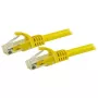 StarTech.com 15m CAT6 Ethernet kábel – žltý, CAT 6 Gigabit Ethernet kábel – 250 MHz 100W PoE RJ45 UTP sieťový/patch kábel, bez zaistenej západky s odľahčením ťahu, jednotlivo testovaný
