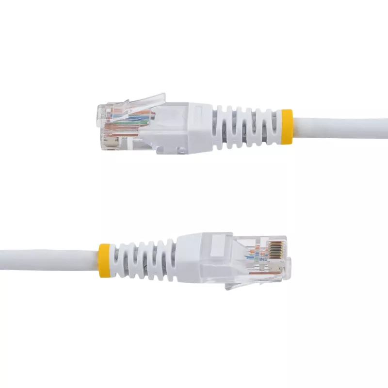StarTech.com 15 m Cat5e biela tvarovaná RJ45 UTP Cat 5e patchnový kábel – 15 m patchnový kábel