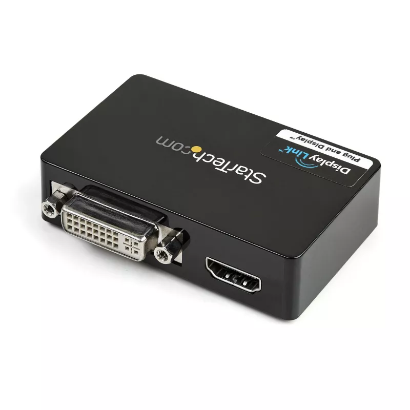 StarTech.com USB 3.0 na HDMI / DVI adaptér – 2048 x 1152, 3.2 Gen 1 (3.1 Gen 1), USB Type-B, DVI výstup, HDMI výstup, 2048 x 1152 pixelov