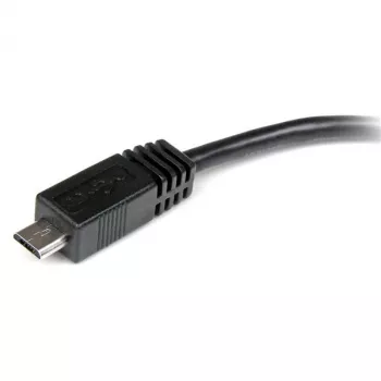 StarTech.com 15 cm Micro-USB na Mini-USB adaptérový kábel M/W, 0,15 m, Mini-USB B, Micro-USB A, konektor samec/konektor samica, čierna