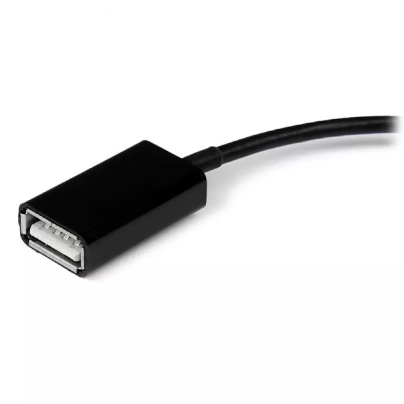 StarTech.com USB OTG adaptérový kábel pre Samsung Galaxy Tab, 0,1524 m, Samsung 30p, USB A, čierny, konektor samec, konektor samica
