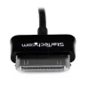 StarTech.com USB OTG adaptérový kábel pre Samsung Galaxy Tab, 0,1524 m, Samsung 30p, USB A, čierny, konektor samec, konektor samica