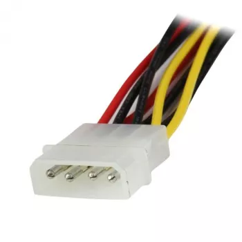 StarTech.com 30,5 cm LP4 na 2x zacvakávací SATA napájací Y rozbočovací adaptérový kábel – 4-pinový LP4 na dvojité SATA