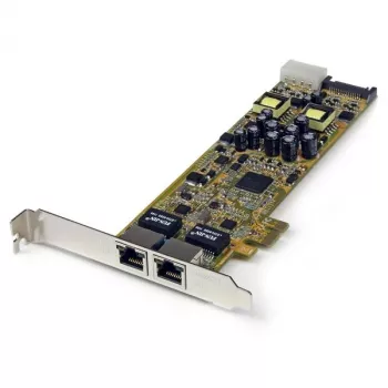 StarTech.com dvojportový PCI Express Gigabit Ethernet PCIe sieťový kartový adaptér – PoE/PSE