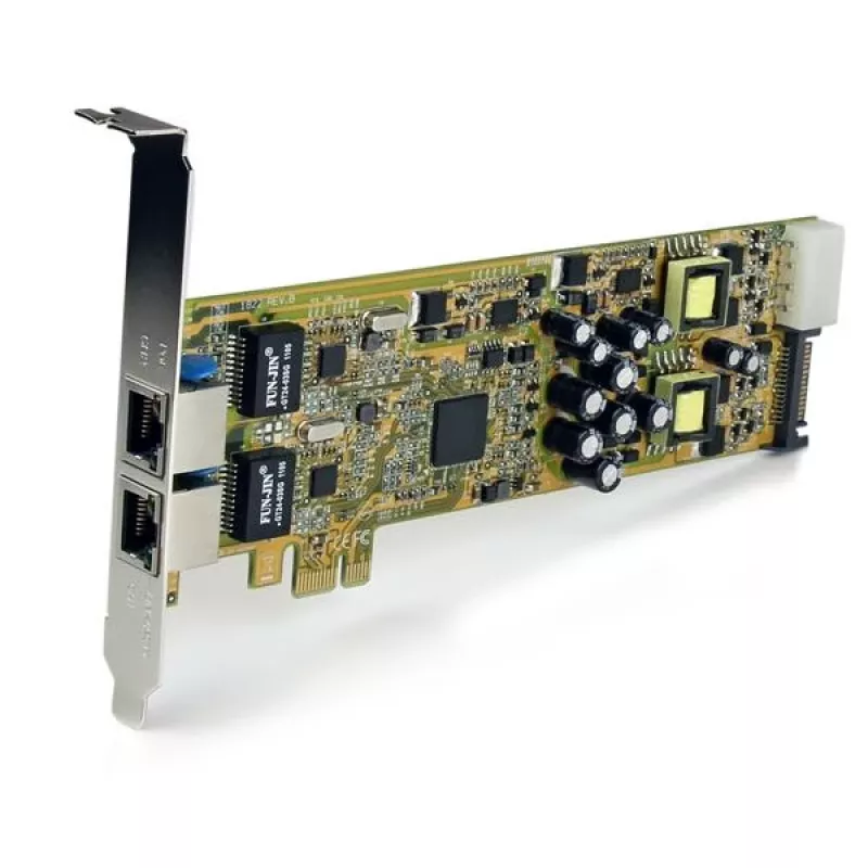 StarTech.com dvojportový PCI Express Gigabit Ethernet PCIe sieťový kartový adaptér – PoE/PSE
