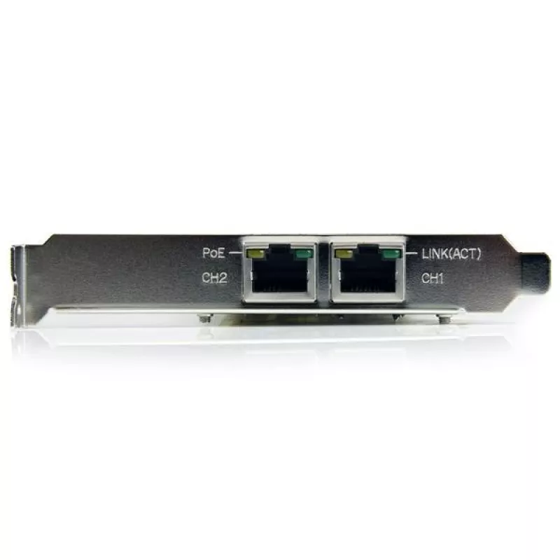 StarTech.com dvojportový PCI Express Gigabit Ethernet PCIe sieťový kartový adaptér – PoE/PSE