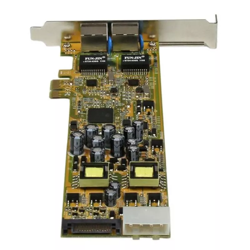 StarTech.com dvojportový PCI Express Gigabit Ethernet PCIe sieťový kartový adaptér – PoE/PSE