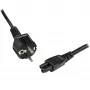 StarTech.com 2 m napájací kábel pre notebook, EU Schuko na C5, 2,5 A 250 V, 18AWG, náhradný kábel pre notebook, napájací kábel, kábel nabíjačky, kábel s konektorom Cloverleaf/Mickey Mouse