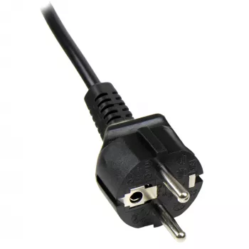 StarTech.com 2 m napájací kábel pre notebook, EU Schuko na C5, 2,5 A 250 V, 18AWG, náhradný kábel pre notebook, napájací kábel, kábel nabíjačky, kábel s konektorom Cloverleaf/Mickey Mouse
