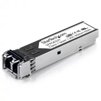 StarTech.com Cisco SFP-GE-S kompatibilný SFP modul – 1000BASE-SX – 1GbE multimódový vláknový MMF transceiver – 1GE Gigabit Ethernet SFP – LC 550 m – 850 nm – DDM Cisco IE3400, IE3300, IE3200