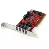 StarTech.com 4-portová PCI USB 3.0 adaptérová karta s SATA/SP4 napájacím konektorom