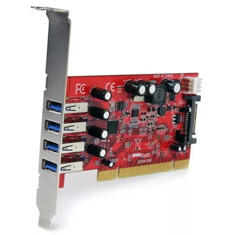 StarTech.com 4-portová PCI USB 3.0 adaptérová karta s SATA/SP4 napájacím konektorom