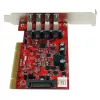 StarTech.com 4-portová PCI USB 3.0 adaptérová karta s SATA/SP4 napájacím konektorom