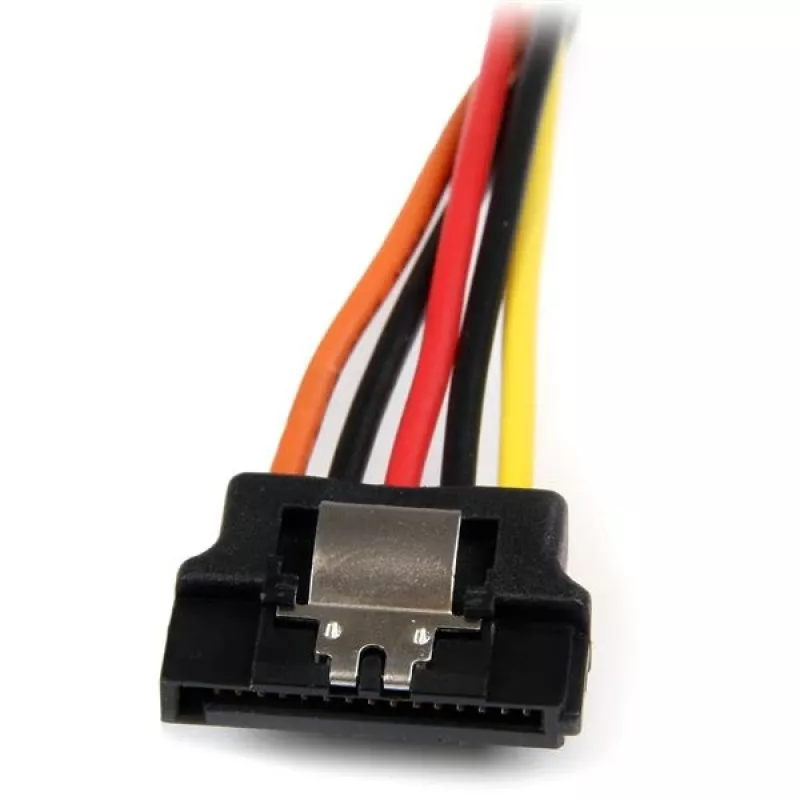 StarTech.com 15 cm Latching SATA napájací Y rozbočovací kábel adaptér – konektor samec/konektor samica
