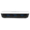 StarTech.com USB 3.0 na Gigabit Ethernet NIC sieťový adaptér s 3-portovým hubom - biela