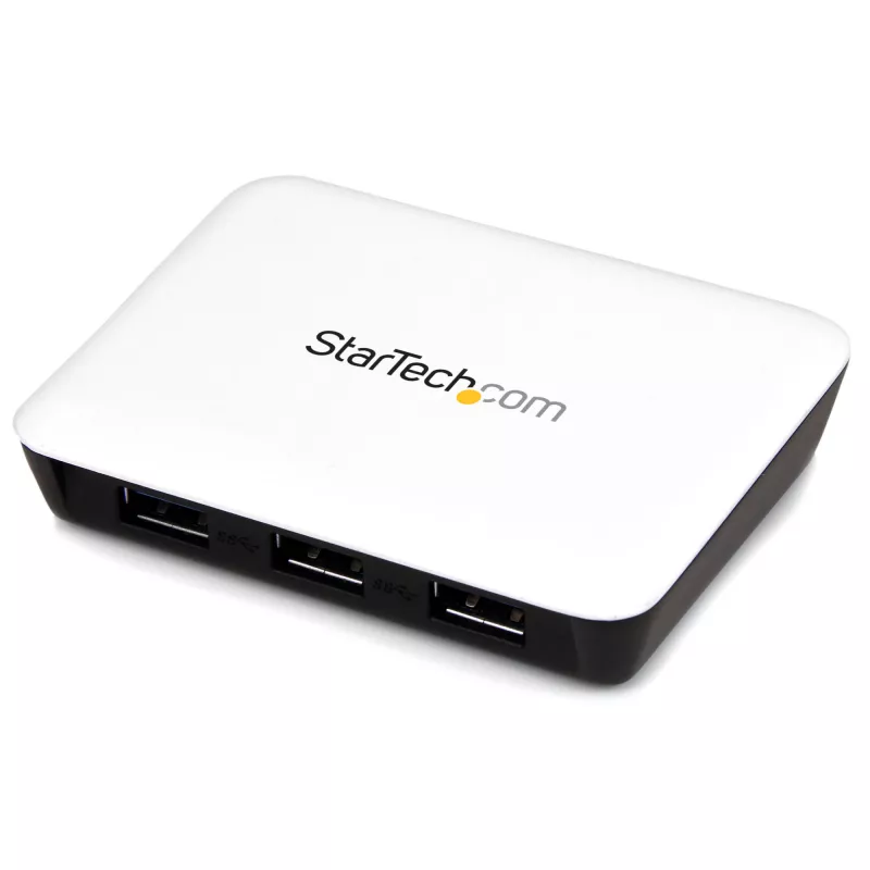 StarTech.com USB 3.0 na Gigabit Ethernet NIC sieťový adaptér s 3-portovým hubom - biela