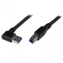 StarTech.com 1m čierny SuperSpeed USB 3.0 kábel - pravouhlý A na B - M/M