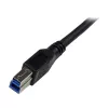StarTech.com 1m čierny SuperSpeed USB 3.0 kábel - pravouhlý A na B - M/M