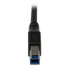 StarTech.com 1m čierny SuperSpeed USB 3.0 kábel - pravouhlý A na B - M/M