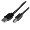 StarTech.com 20 m aktívny USB 2.0 A na B kábel, dlhý USB kábel, USB tlačiarňový kábel, 1x USB A (M), 1x USB B (M), čierna