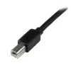 StarTech.com 20 m aktívny USB 2.0 A na B kábel, dlhý USB kábel, USB tlačiarňový kábel, 1x USB A (M), 1x USB B (M), čierna