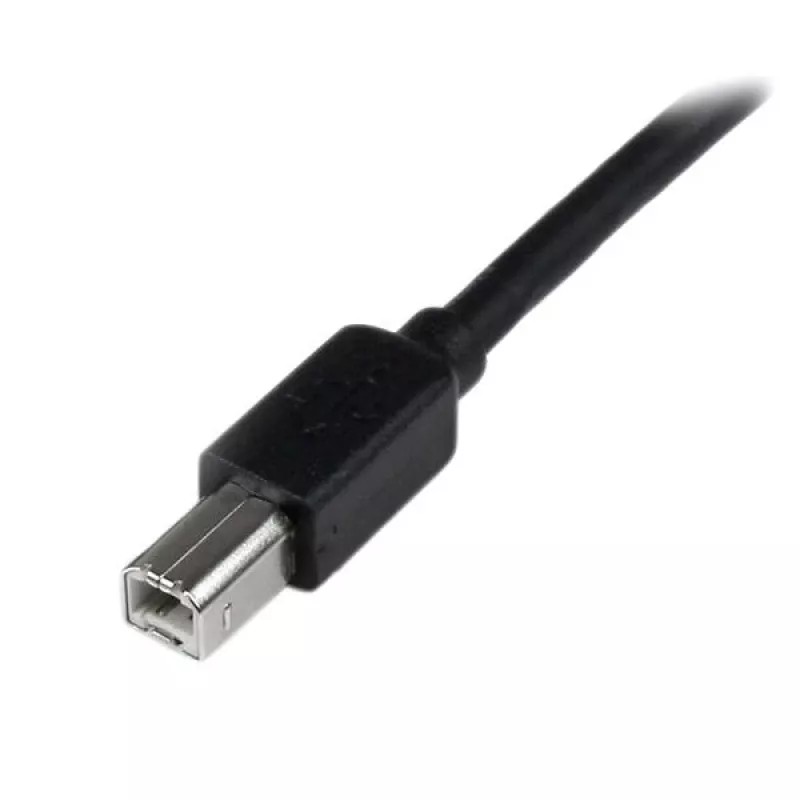 StarTech.com 20 m aktívny USB 2.0 A na B kábel, dlhý USB kábel, USB tlačiarňový kábel, 1x USB A (M), 1x USB B (M), čierna