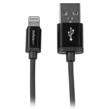 StarTech.com 1 m USB na Lightning kábel – iPhone/iPad/iPod nabíjací kábel – vysokorýchlostný Lightning na USB kábel – Apple MFi certifikovaný – čierna