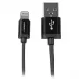 StarTech.com 1 m USB na Lightning kábel – iPhone/iPad/iPod nabíjací kábel – vysokorýchlostný Lightning na USB kábel – Apple MFi certifikovaný – čierna