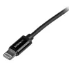 StarTech.com 1 m USB na Lightning kábel – iPhone/iPad/iPod nabíjací kábel – vysokorýchlostný Lightning na USB kábel – Apple MFi certifikovaný – čierna
