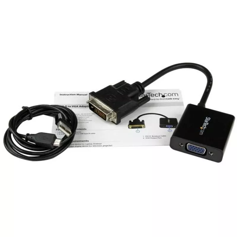 StarTech.com DVI-D na VGA aktívny adaptér konvertor kábel – 1080p