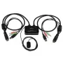 StarTech.com 2-portový USB HDMI kábel KVM switch s audio a diaľkovým spínačom – USB napájaný