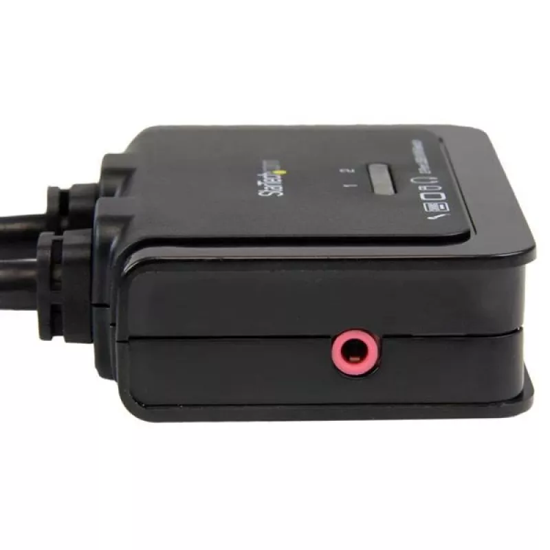 StarTech.com 2-portový USB HDMI kábel KVM switch s audio a diaľkovým spínačom – USB napájaný