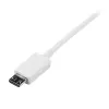 StarTech.com 0,5 m biely Micro-USB kábel - A na Micro B