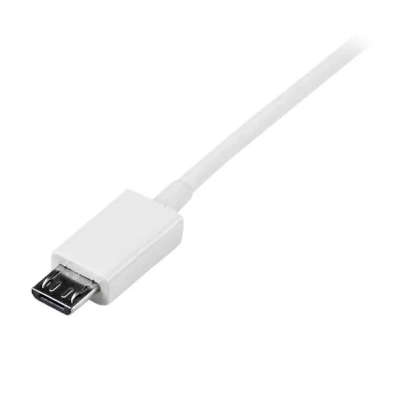StarTech.com 0,5 m biely Micro-USB kábel - A na Micro B