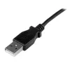 StarTech.com 1m Mini-USB kábel - A na nahor zahnutý Mini-B, 1 m, USB A, Mini-USB B, USB 2.0, samec/samec, čierny