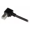 StarTech.com 1 m USB 2.0 kábel A na pravouhlý B – M/M, 1 m, USB A, USB B, USB 2.0, samec/samec, čierny