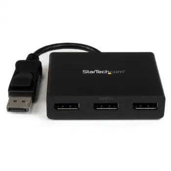 StarTech.com 3-portový multi monitor adaptér - DisplayPort 1.2 MST hub na Dual 4K 30 Hz & 1x 1080p - video splitter pre rozšírený desktop režim len na Windows PC - DP na 3x DP monitory