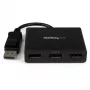 StarTech.com 3-portový multi monitor adaptér - DisplayPort 1.2 MST hub na Dual 4K 30 Hz & 1x 1080p - video splitter pre rozšírený desktop režim len na Windows PC - DP na 3x DP monitory