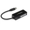 StarTech.com USB 3.0 na Gigabit Ethernet adaptér NIC s USB portom – čierna