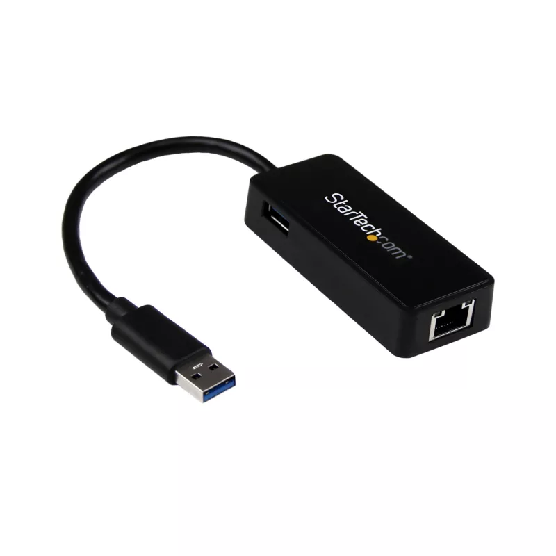 StarTech.com USB 3.0 na Gigabit Ethernet adaptér NIC s USB portom – čierna