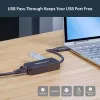 StarTech.com USB 3.0 na Gigabit Ethernet adaptér NIC s USB portom – čierna