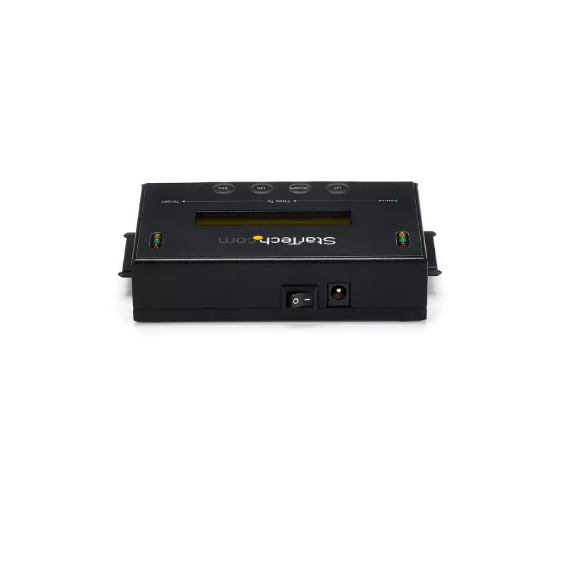 StarTech.com 1:1 Standalone pevný disk duplikátor & mazanie, SATA HDD/SSD Disk kloner & mazanie, LCD displej, TAA kompatibilný, nezávislý od operačného systému